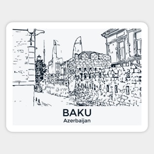 Baku - Azerbaijan Sticker